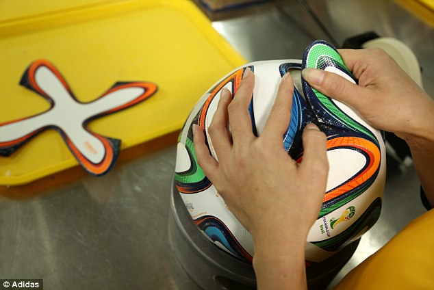 Putting the pieces together: The Brazuca ball is comprised of a groundbreaking six-panel design, which improves symmetry, uniformity and efficiency
