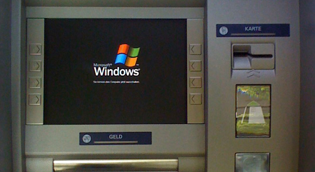 German ATM running Windows XP