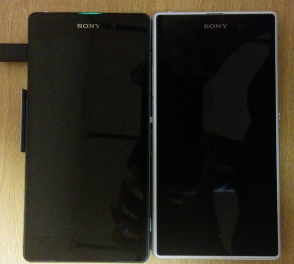 D6503 on left and Sony Xperia Z1 on right