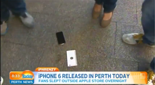 First iPhone 6 Buyer Does an Accidental Drop-Test on TV