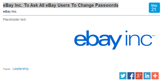 PayPal password request screenshot