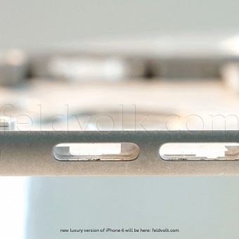 Ảnh chụp thực tế mặt lưng của iPhone 6 màu đen và trắng