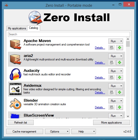 Zero Install - Bộ sưu tập các ứng dụng Portable tiện dụng