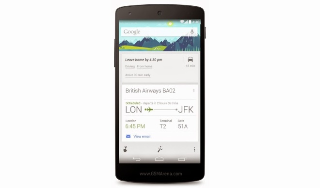 Google Now Android được cập nhật nhiều tính năng mới