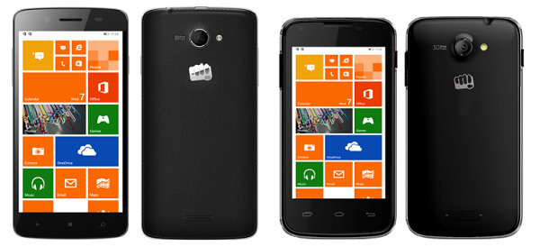 Micromax trình làng bộ đôi smartphone giá rẻ chạy Windows Phone