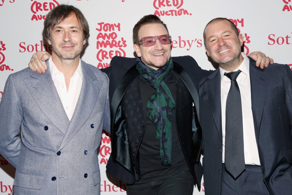 He&apos;s friends with Bono and designer Marc Newson, too.