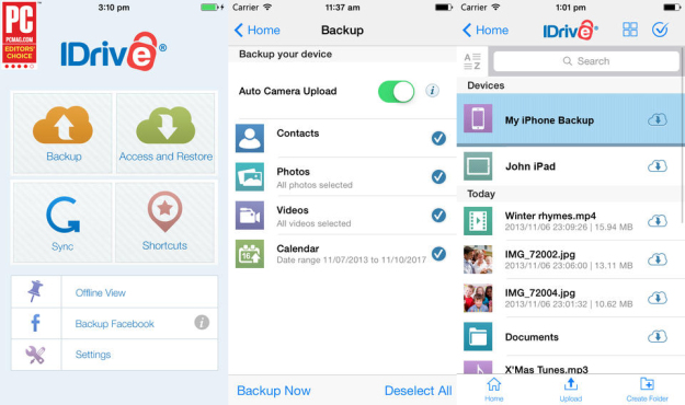 iDrive ra mắt dịch vụ lưu trữ trực tuyến siêu rẻ cho người dùng iOS