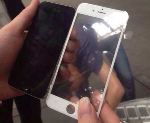Hình ảnh được cho là tấm nền mặt trước của iPhone 6. Ảnh: Weibo.