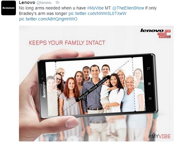 Lenovo chọc hụt tấm ảnh kỉ lục của Samsung 2