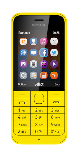 Nokia-220-Dual-SIM-Front-Yellow-Social