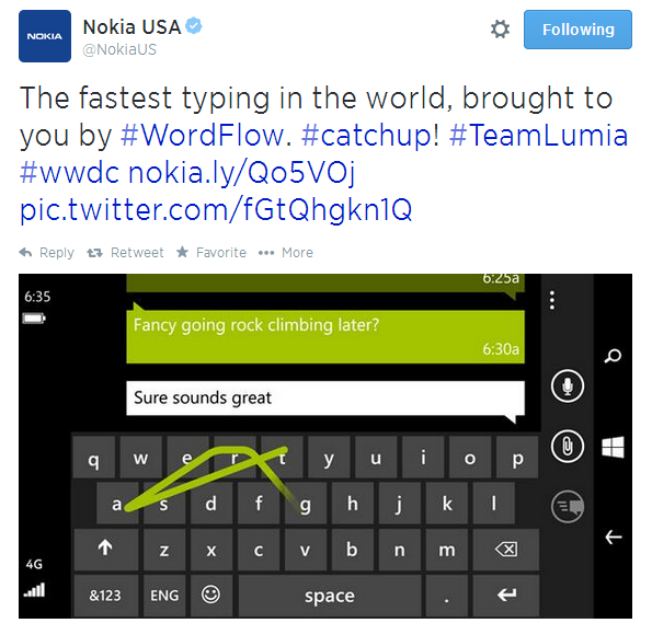 Nokia cố tình "chọc ghẹo" Apple trong sự kiện WWDC 2014