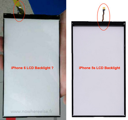 Rò rỉ ảnh đèn nền màn hình LCD iPhone 6