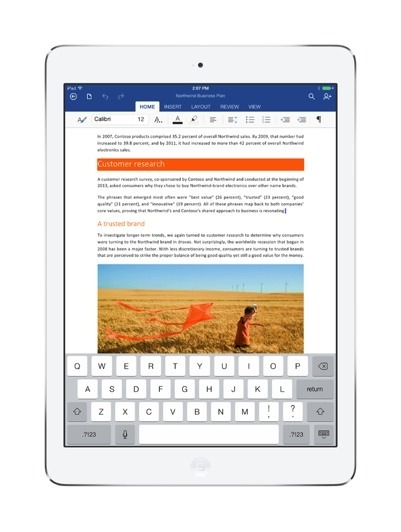 Microsoft chính thức giới thiệu Office cho iPad
