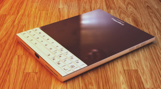 Concept shows the BlackBerry Passport in white