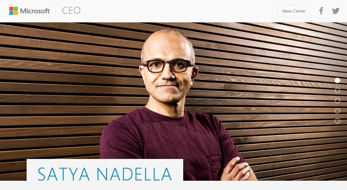 Satya Nadella sẽ là CEO mới của Microsoft. 