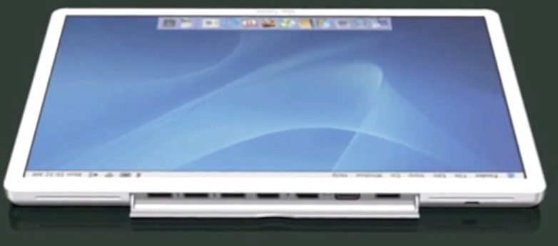 Đây là một ý tưởng về iPad được trang bị ổ đĩa quang và chạy hệ điều hành Mac.