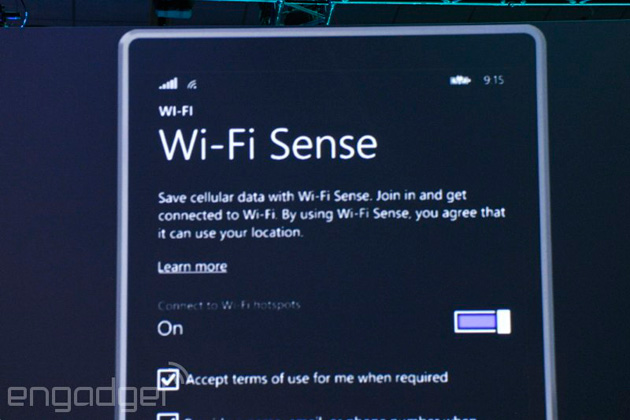 Wi-Fi Sense in Windows Phone 8.1