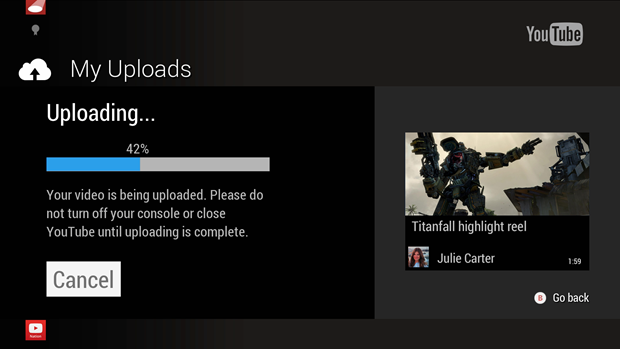 Microsoft sẽ cho phép chia sẻ clip từ Xbox One lên YouTube
