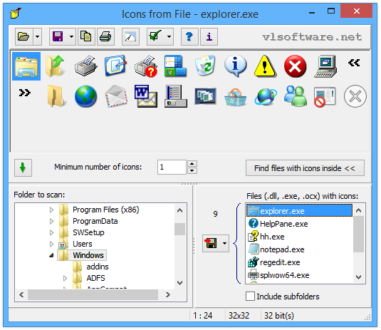 Dễ dàng trích xuất icon từ bất kỳ tập tin nào trên Windows với Icons From File