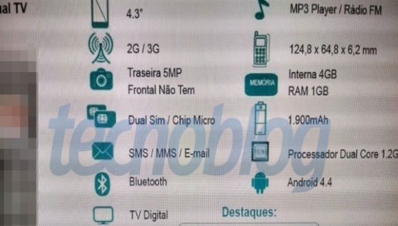 Rò rỉ cấu hình Moto E, chiếc smartphone thời trang giá rẻ của Motorola