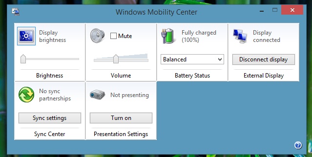 Tìm hiểu về Windows Mobility Center trong Windows