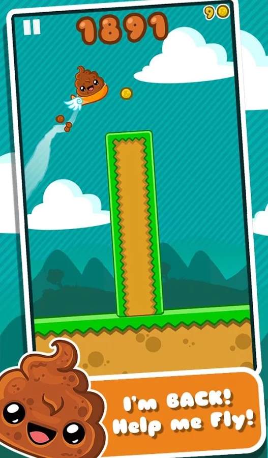Happy Poo Flap (Android) - Flappy Bird number two