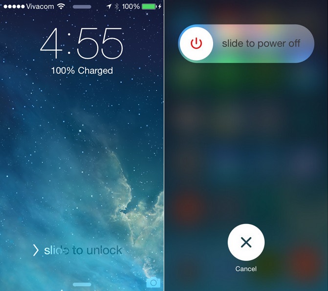 â��Slide to unlockâ�� has a new highlight, â��power offâ�� is now different