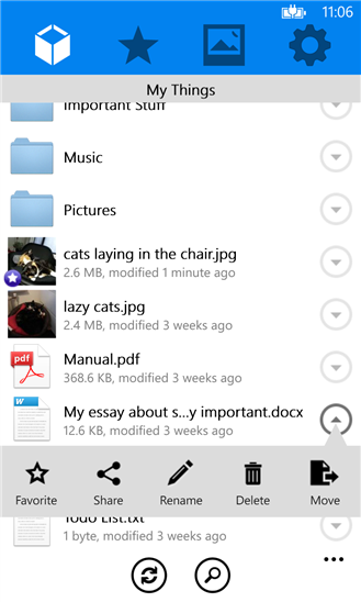 MyBox - Một Dropbox "ấn tượng" cho Windows Phone