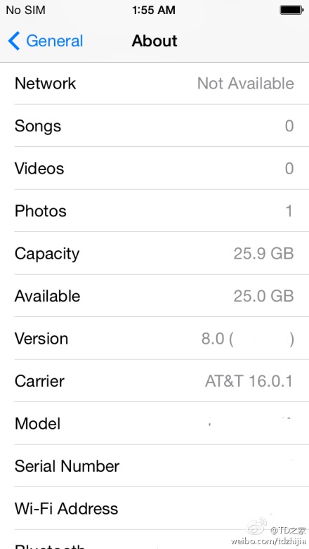 Những hình ảnh được cho là của iOS 8.