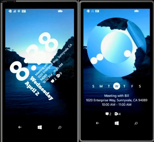 Completely overhauled lockscreen: developers can tap to fully customize the lockscreen