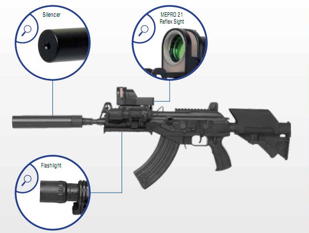 Có thể nhận thấy sự tương đồng trong thiết kế giữa Galil và AK-47. Tuy nhiên Galil ACE 31/32 lại hiện đại hơn nhiều nhờ gá Picatinny có thể dễ dàng gắn lên đèn pin, kính ngắm ngày/đêm, nòng giảm thanh...