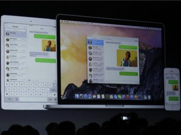 Tin nhắn SMS và iMessage trên iPhone, iPad cũng có thể hiển thị trên máy Mac chạy OS X 10.10.