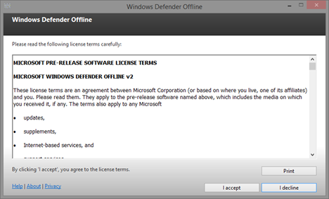 Tạo đĩa cứu hộ máy tính bằng Windows Defender Offline