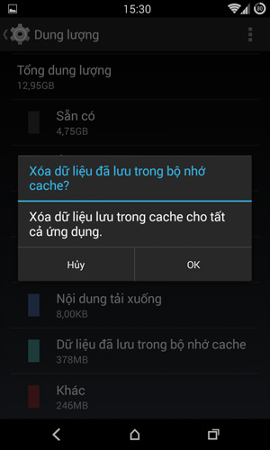 Những cách giúp lấy lại không gian bộ nhớ cho Android