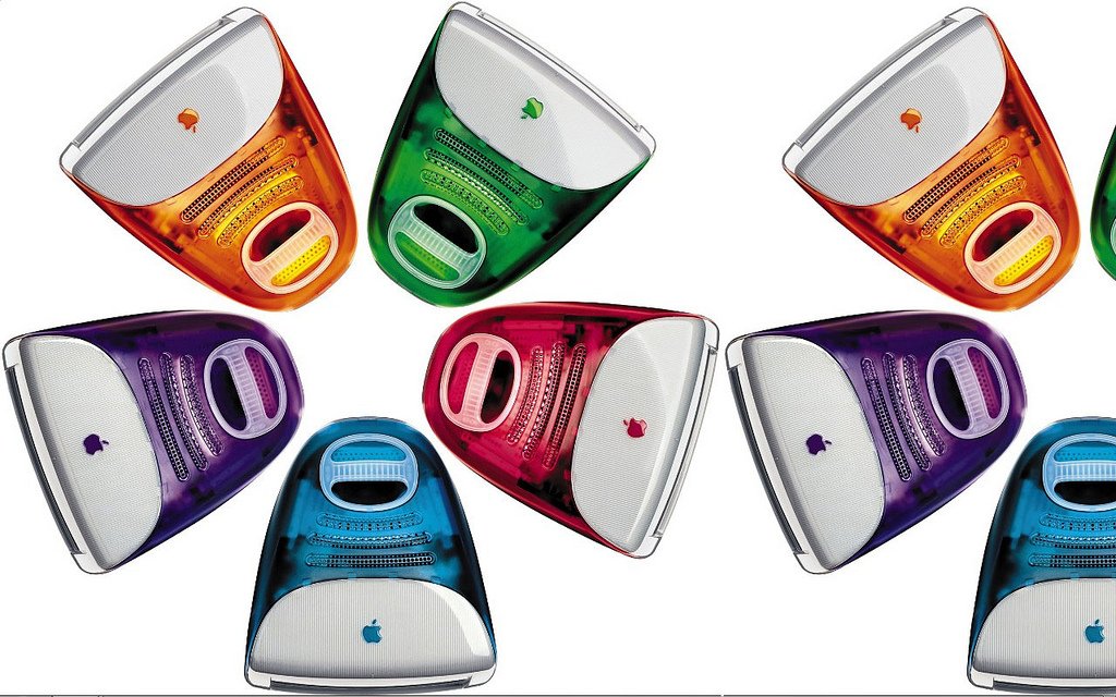 iMac G3 năm 1998 thu hút người tiêu dùng với vỏ nhựa và màu sắc ngọt như kẹo