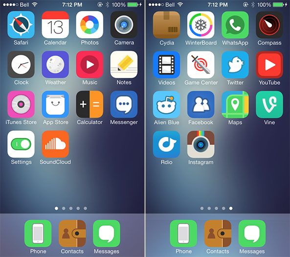 9 giao diện Winterboard cực đẹp cho iOS 7 8