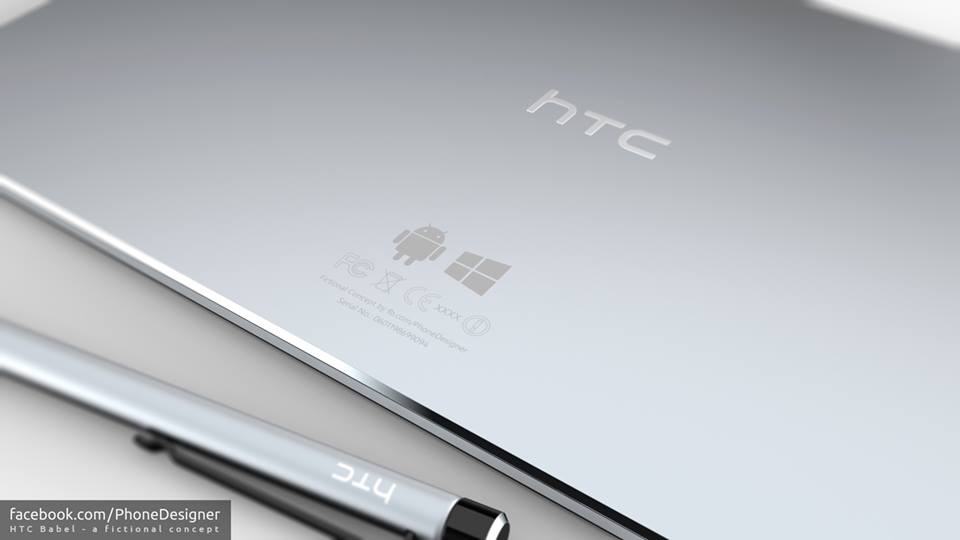 Ý tưởng tablet HTC Babel chạy song song Android và Windows 8 mang phong cách HTC One