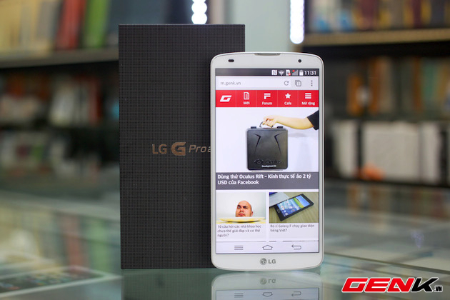 Mở hộp LG G Pro 2 phiên bản quốc tế tại Việt Nam