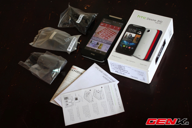 Mở hộp Desire 310 tại Việt Nam, smartphone tầm trung giá tốt của HTC