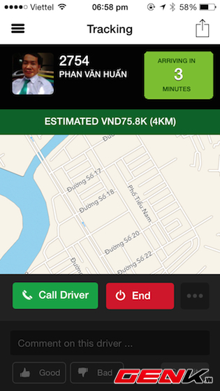 Dùng thử ứng dụng GrabTaxi tại TP.HCM: Ứng dụng bắt Taxi qua smartphone