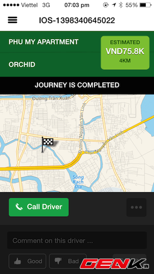Dùng thử ứng dụng GrabTaxi tại TP.HCM: Ứng dụng bắt Taxi qua smartphone