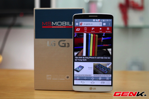 Mở hộp LG G3 đầu tiên tại Việt Nam