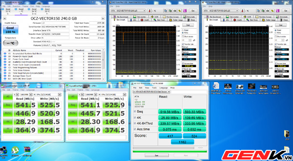 SSD Vector 150 và Vertex 460 240 GB: Quá nhanh! Quá nguy hiểm!