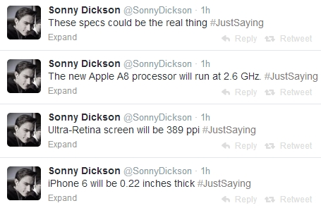 [Tin đồn] Phone 6 chạy chip A8 tốc độ 2,6 Ghz, màn hình Ultra Retina, mỏng 5,5 mm