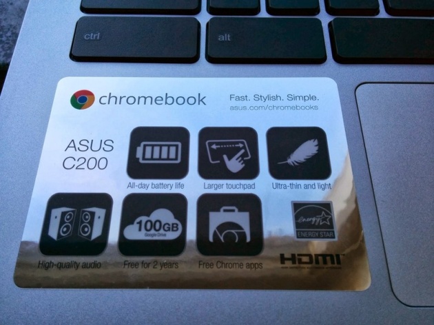 Lộ diện laptop Chromebook C200 của Asus với chip Intel