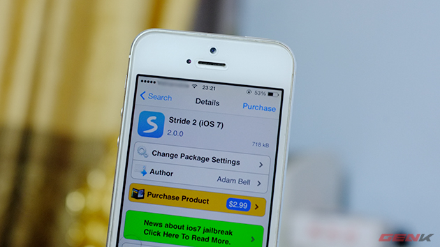Cydia: Mở khóa iPhone bằng hình vẽ với Stride 2 trên iOS 7