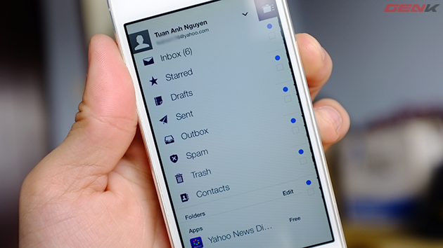 Yahoo Mail trên iOS "thay áo" mới: Giao diện phẳng, hỗ trợ đọc tin tức