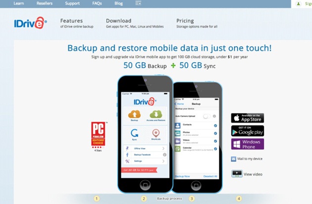 iDrive ra mắt dịch vụ lưu trữ trực tuyến siêu rẻ cho người dùng iOS