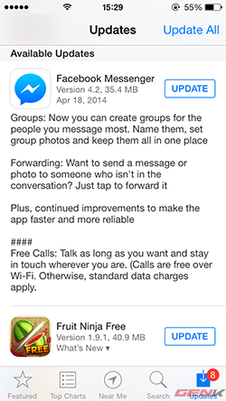 Facebook Messenger trên iOS cập nhật tạo chat nhóm, chuyển tiếp tin nhắn