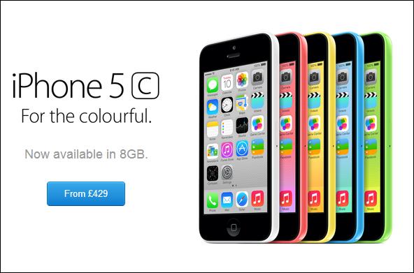 iPhone 5c 8GB có tỉ lệ trống bộ nhớ cao hơn Samsung Galaxy S4